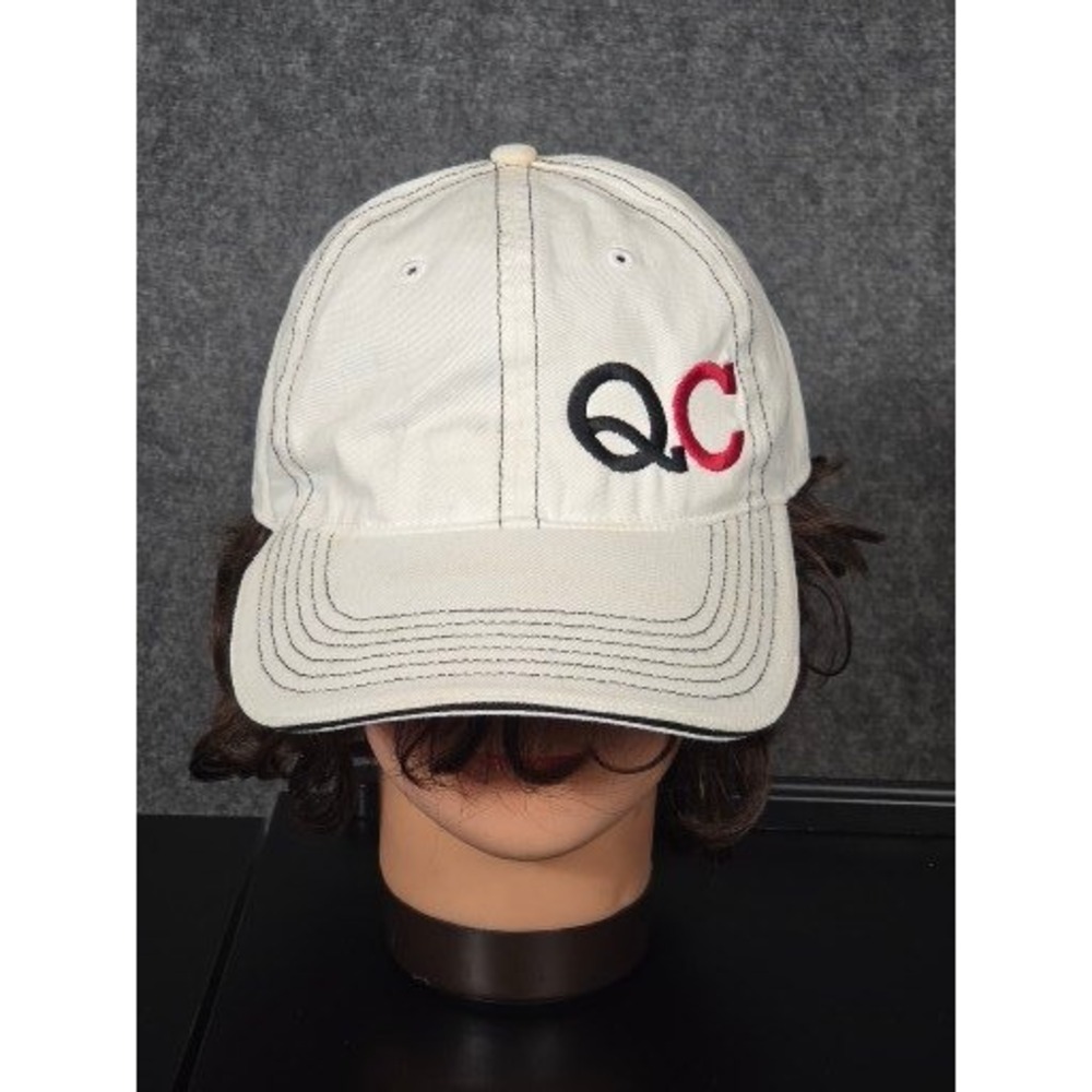 Richardson 325 Mens Cream QC Embroidered Dad Hat Adjustable Baseball Cap Casual